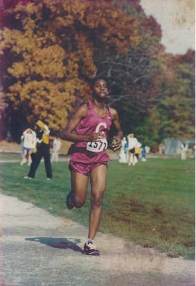 Amoy running track in high school.